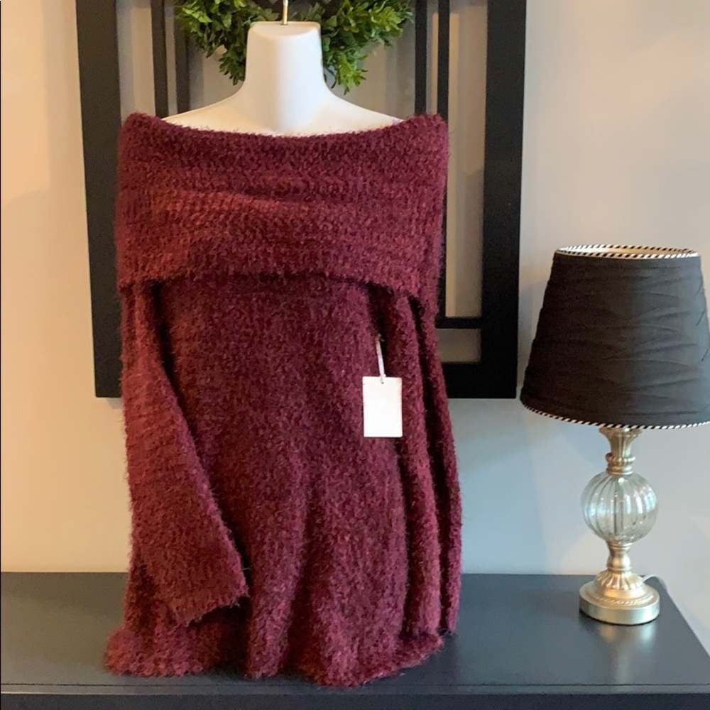 Lauren Conrad Women’s Sweater Off/On Shoulder - Picture 3 of 8